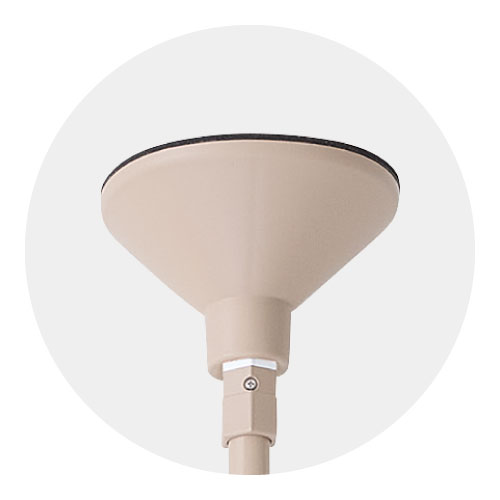 たよレールSOTOE indoor highタイプ 天井用ベースプレートR型